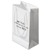 Wedding Hotel Block Bag Klein Cadeauzakje (Voorkant Gekanteld)