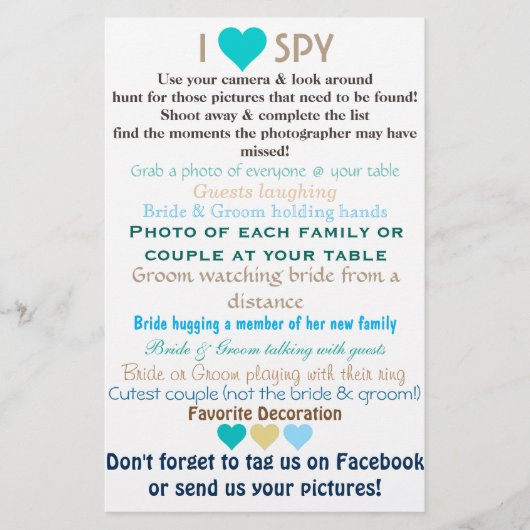 Wedding I Spy (Voorkant)