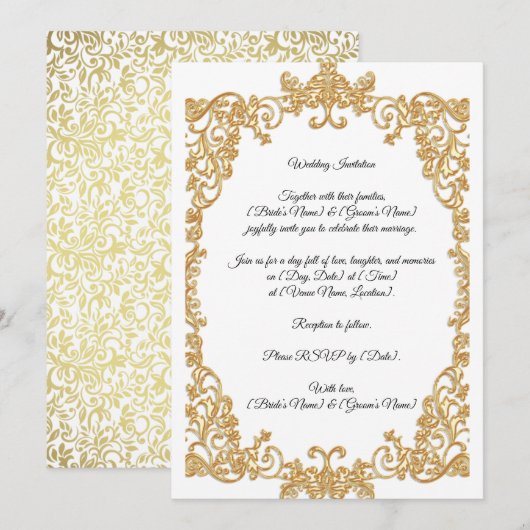 Wedding Invitation (Devant / Derrière)