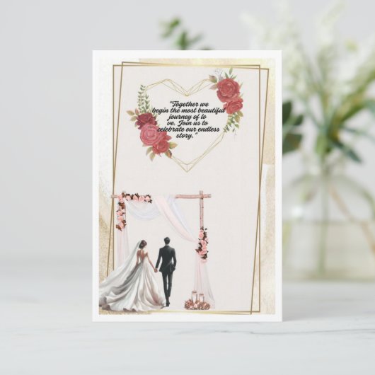 wedding invitation (Staand voorkant)