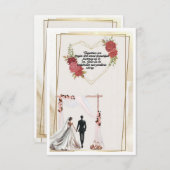 wedding invitation (Voorkant / Achterkant)