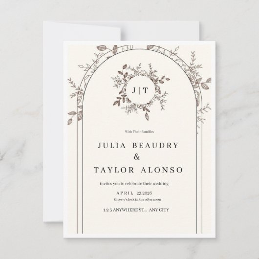 WEDDING INVITATION (Devant)