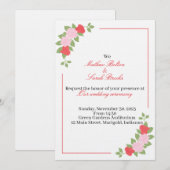 Wedding Invitation (Devant / Derrière)