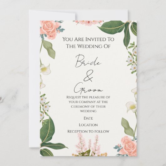 Wedding Invitation (Devant)