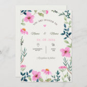  Wedding Invitation (Devant / Derrière)