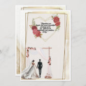  wedding invitation (Devant / Derrière)