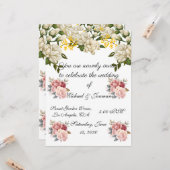 Wedding Invitation (Devant/Arrière en situation)