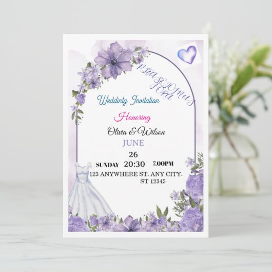 wedding Invitation  (Debout devant)