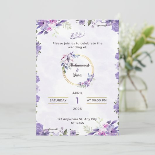 Wedding Invitation (Staand voorkant)