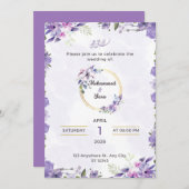 Wedding Invitation (Voorkant / Achterkant)