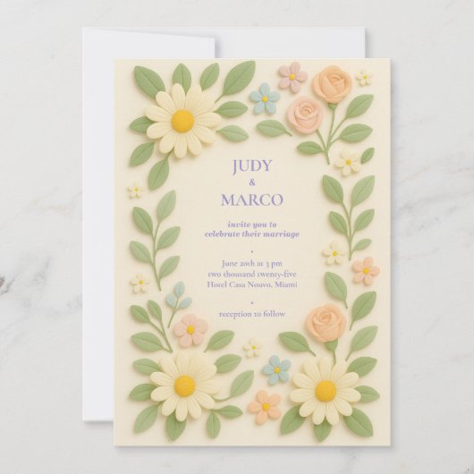 Wedding Invitation (Devant)
