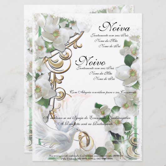 Wedding Invitation (Devant / Derrière)