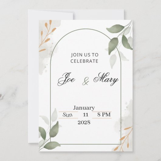 Wedding invitation (Devant)