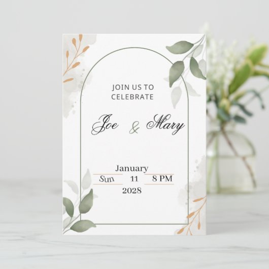 Wedding invitation (Debout devant)