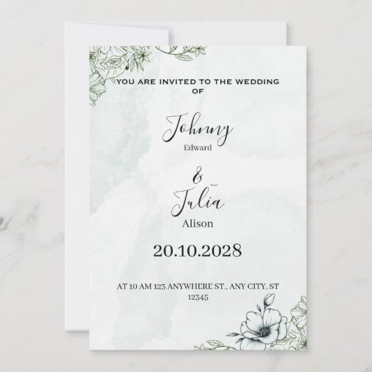 Wedding invitation (Devant)