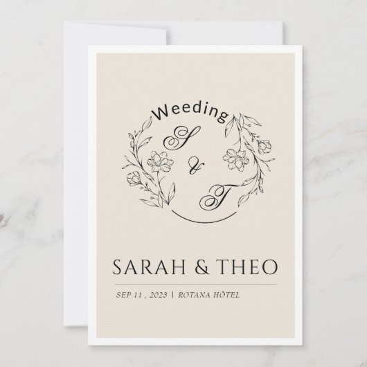 Wedding invitation (Devant)