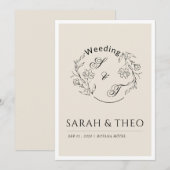 Wedding invitation (Devant / Derrière)
