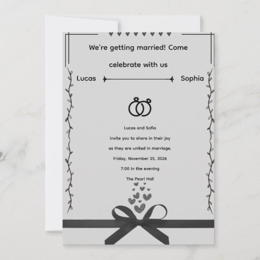 Wedding Invitation (Devant)