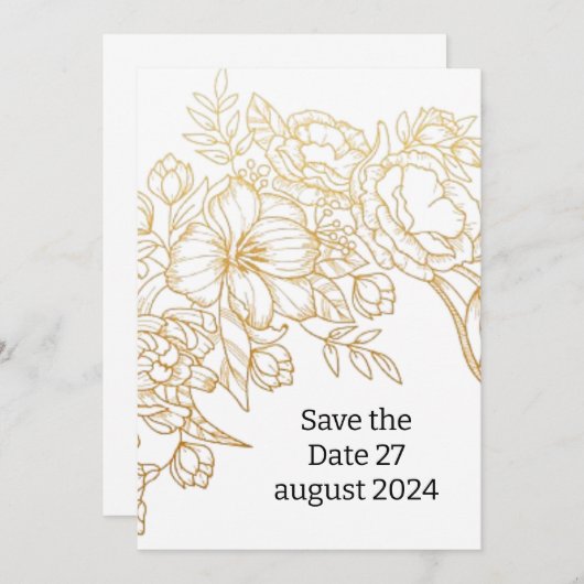 Wedding Invitation (Devant / Derrière)