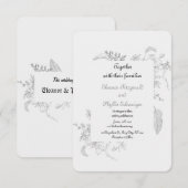 wedding invitation (Devant / Derrière)