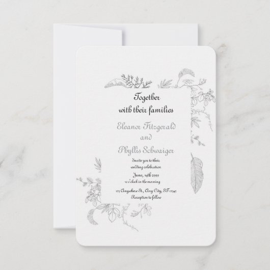 wedding invitation (Devant)