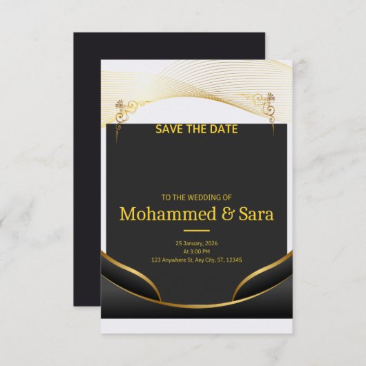 Wedding Invitation  (Voorkant / Achterkant)