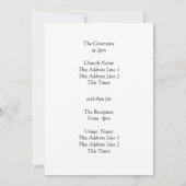 Wedding Invitation Black & White with Infinity (Dos)
