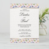  Wedding invitation  Border Butterfly (Debout devant)