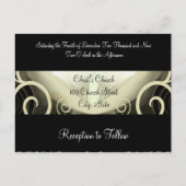 Wedding Invitation Cala Lily Uitnodiging Briefkaart (Achterkant)