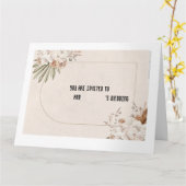 Wedding invitation card (Fleur jaune)