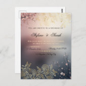 Wedding invitation card briefkaart (Voorkant / Achterkant)
