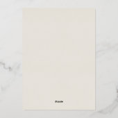 wedding invitation card folie uitnodiging (Achterkant)