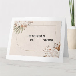 Wedding invitation card kaart