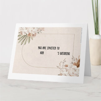 Wedding invitation card kaart