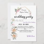 wedding invitation ,  card marriage invitation   (Devant)