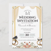 Wedding Invitation Clean White Modern Style (Devant)