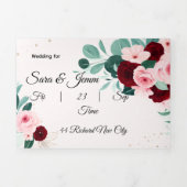 Wedding Invitation Drieluik Uitnodiging (Cover)