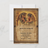 Wedding Invitation – Elegant Pharaoh Theme (Devant)