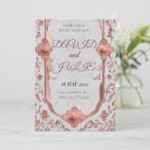 WEDDING INVITATION FEESTDAGENKAART (Staand voorkant)