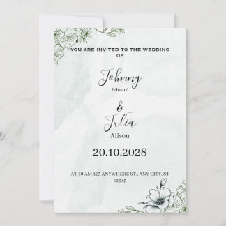 Wedding invitation feestdagenkaart