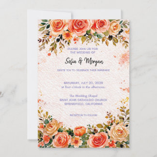 Wedding Invitation Floral