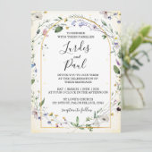 Wedding invitation Floral Arch (Debout devant)