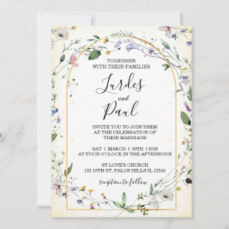 Wedding invitation Floral Arch