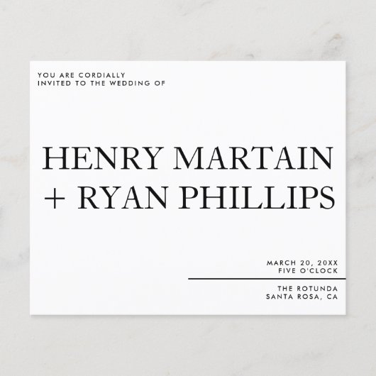 Wedding Invitation Flyer (Voorkant)