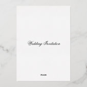 Wedding Invitation Folie Uitnodiging (Achterkant)