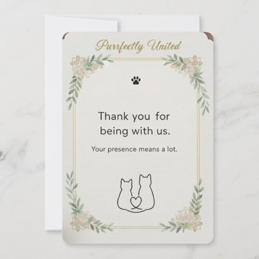 wedding invitation for cat lovers (Dos)