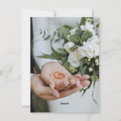 Wedding invitation for you feestdagenkaart (Achterkant)