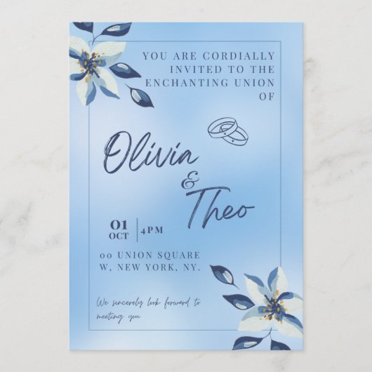 Wedding Invitation / Invitación de boda (Devant)