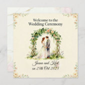 Wedding Invitation Kaart (Voorkant / Achterkant)