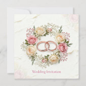 Wedding Invitation Kaart (Achterkant)